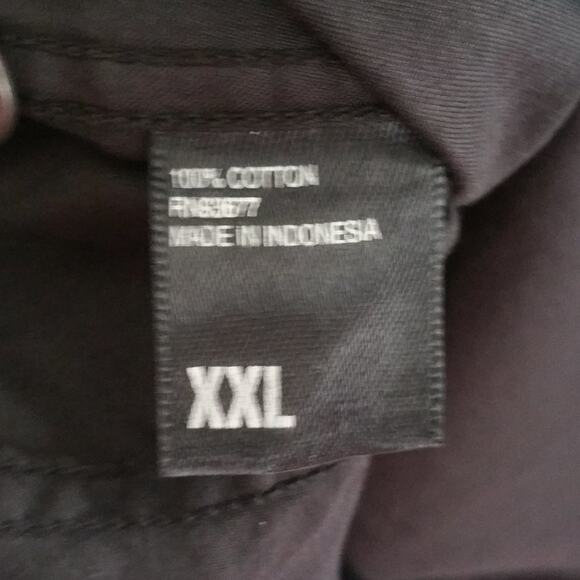 William Rast Men's Black Cotton Pleated Button Down Shirt Size XXL - Picture 6 of 7